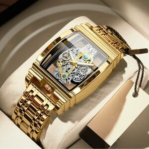 Rare Skeleton Gold Watch